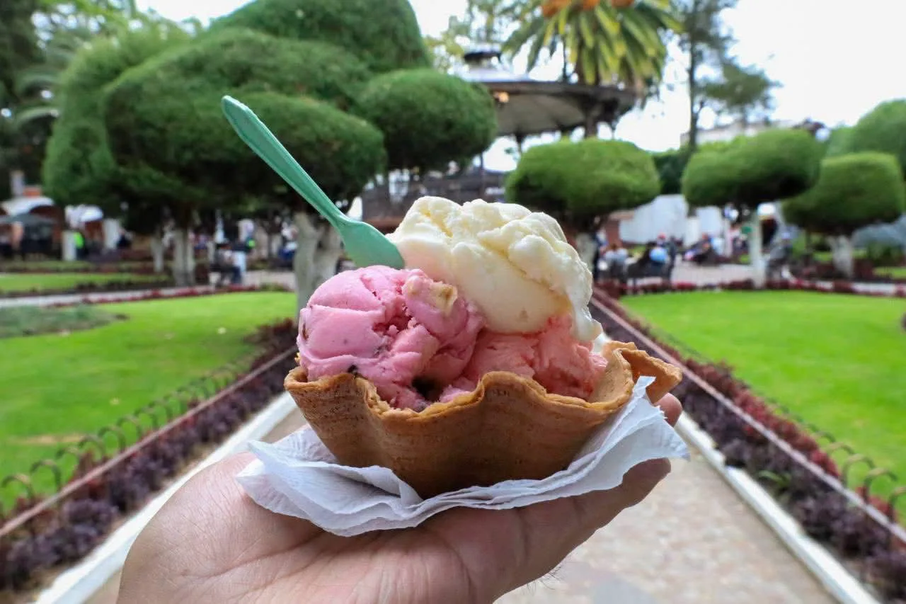 Nieve de pasta — gastronomía típica de Michoacán